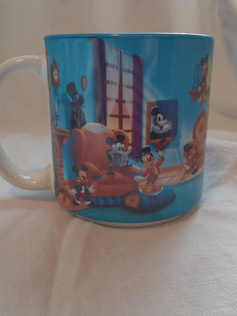 Disney Mickey Mouse Through the Years Coffee Mug EUC